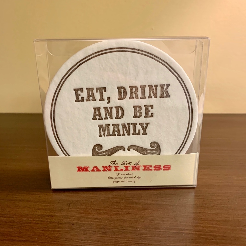 Page Stationary “The Art of Manliness” Coasters